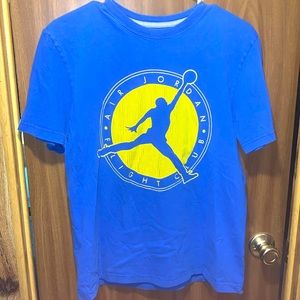 Air Jordan Men’s T-shirt Flight Club Blue Size Medium Pre Owned